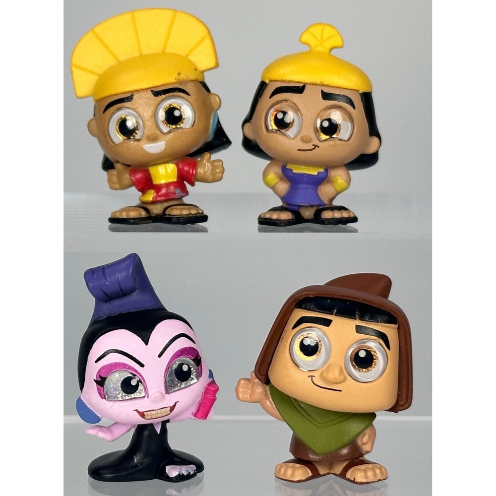 Disney Doorables EMPORERS NEW‎ GROOVE Series 10 Lot of 4 Yzma Kronk Pacha Kuzco